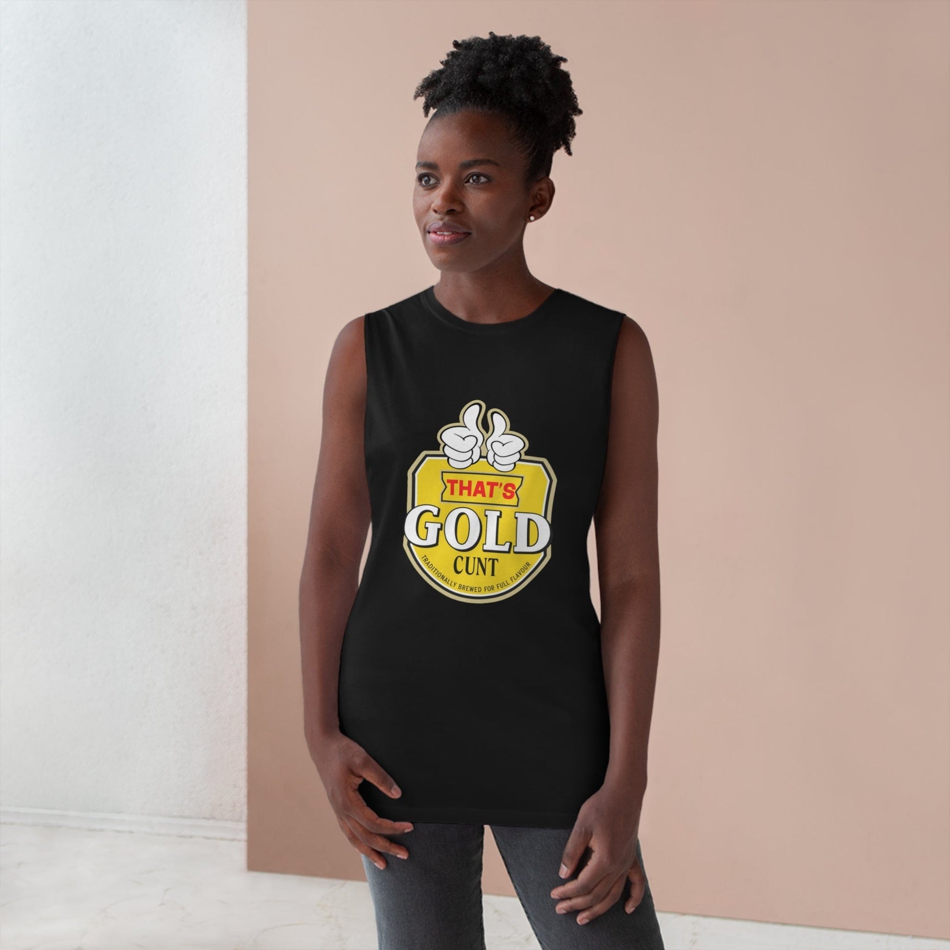 Thats Gold Cunt Tank Top Graphic Tees Australia Graphic T-Shirt Australia -  Cool Graphic T-Shirts Online -  Thats Gold Cunt Tank Top | Funny Tank Tops And Singlets Australia