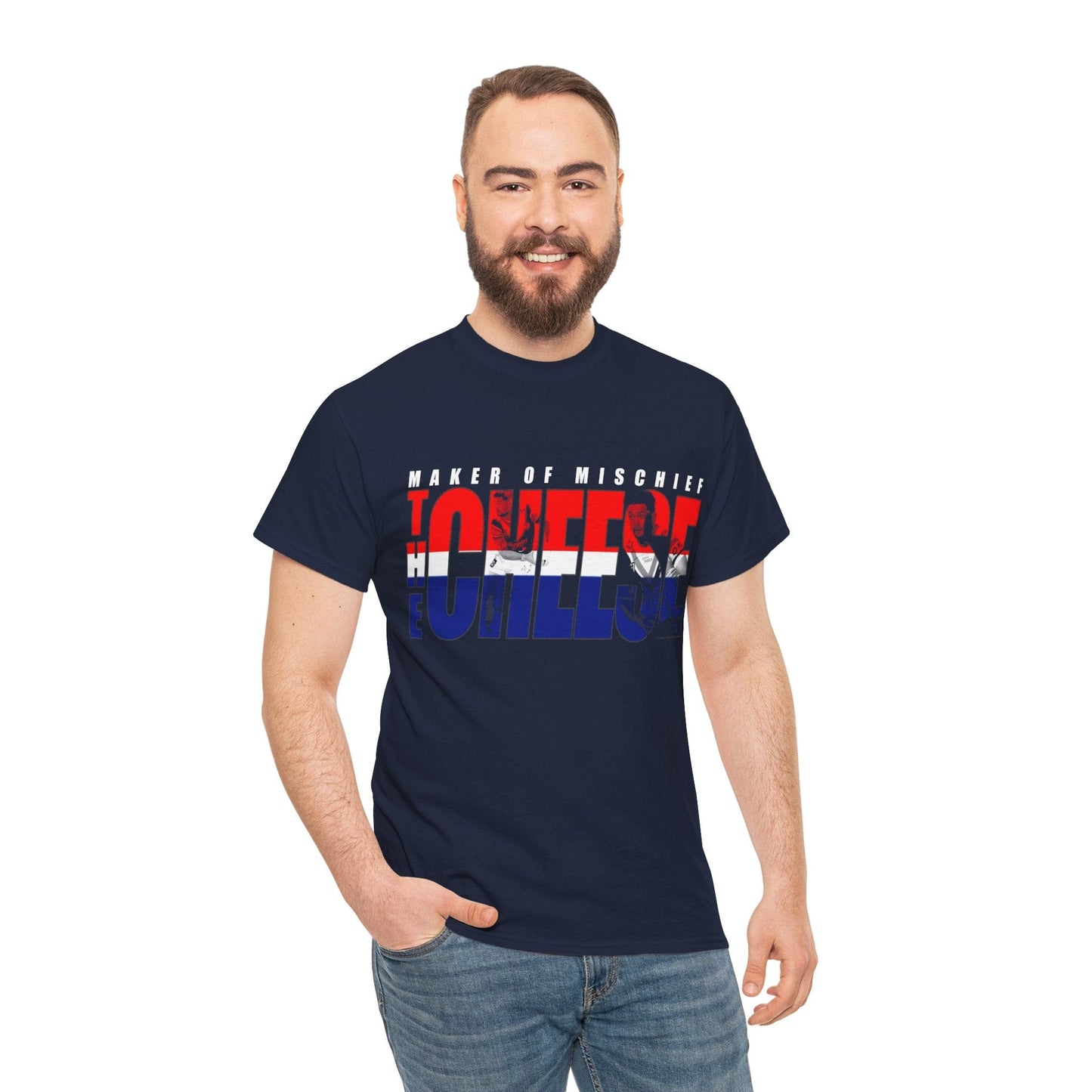 The Cheese Brandon Smith Graphic Tee Graphic Tees Australia Navy / S Graphic T-Shirt Australia -  Cool Graphic T-Shirts Online -  The Cheese Brandon Smith T-Shirt | Sydney Roosters Merchandise