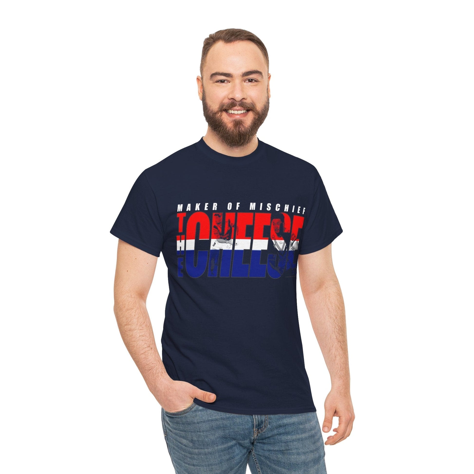 The Cheese Brandon Smith Graphic Tee Graphic Tees Australia Navy / S Graphic T-Shirt Australia -  Cool Graphic T-Shirts Online -  The Cheese Brandon Smith T-Shirt | Sydney Roosters Merchandise