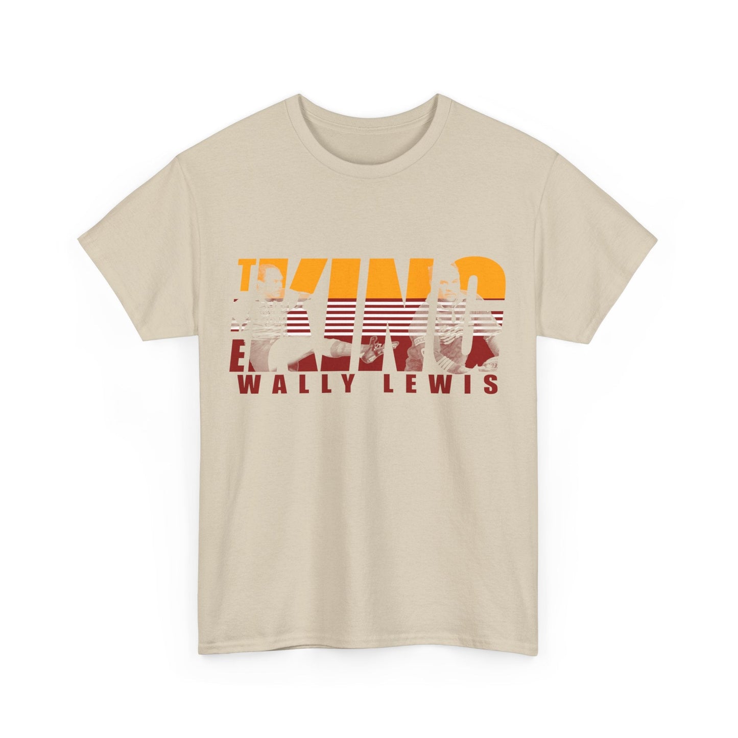 The King Wally Lewis Graphic Tee Graphic Tees Australia Graphic T-Shirt Australia -  Cool Graphic T-Shirts Online -  The King Wally Lewis T-Shirt | Brisbane Broncos Merchandise