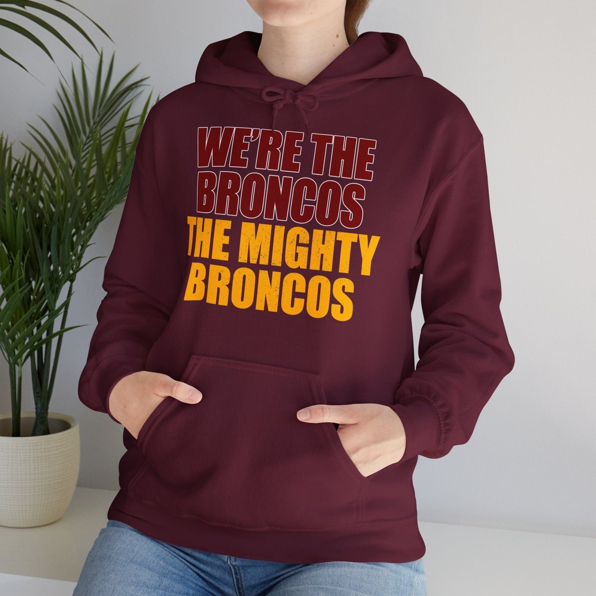 The Mighty Broncos Hoodie Graphic Tees Australia Maroon / S Graphic T-Shirt Australia -  Cool Graphic T-Shirts Online -  The Mighty Broncos Hoodie | Brisbane Broncos Jumper