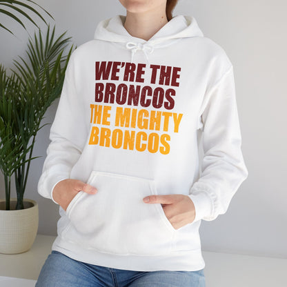 The Mighty Broncos Hoodie Graphic Tees Australia White / S Graphic T-Shirt Australia -  Cool Graphic T-Shirts Online -  The Mighty Broncos Hoodie | Brisbane Broncos Jumper