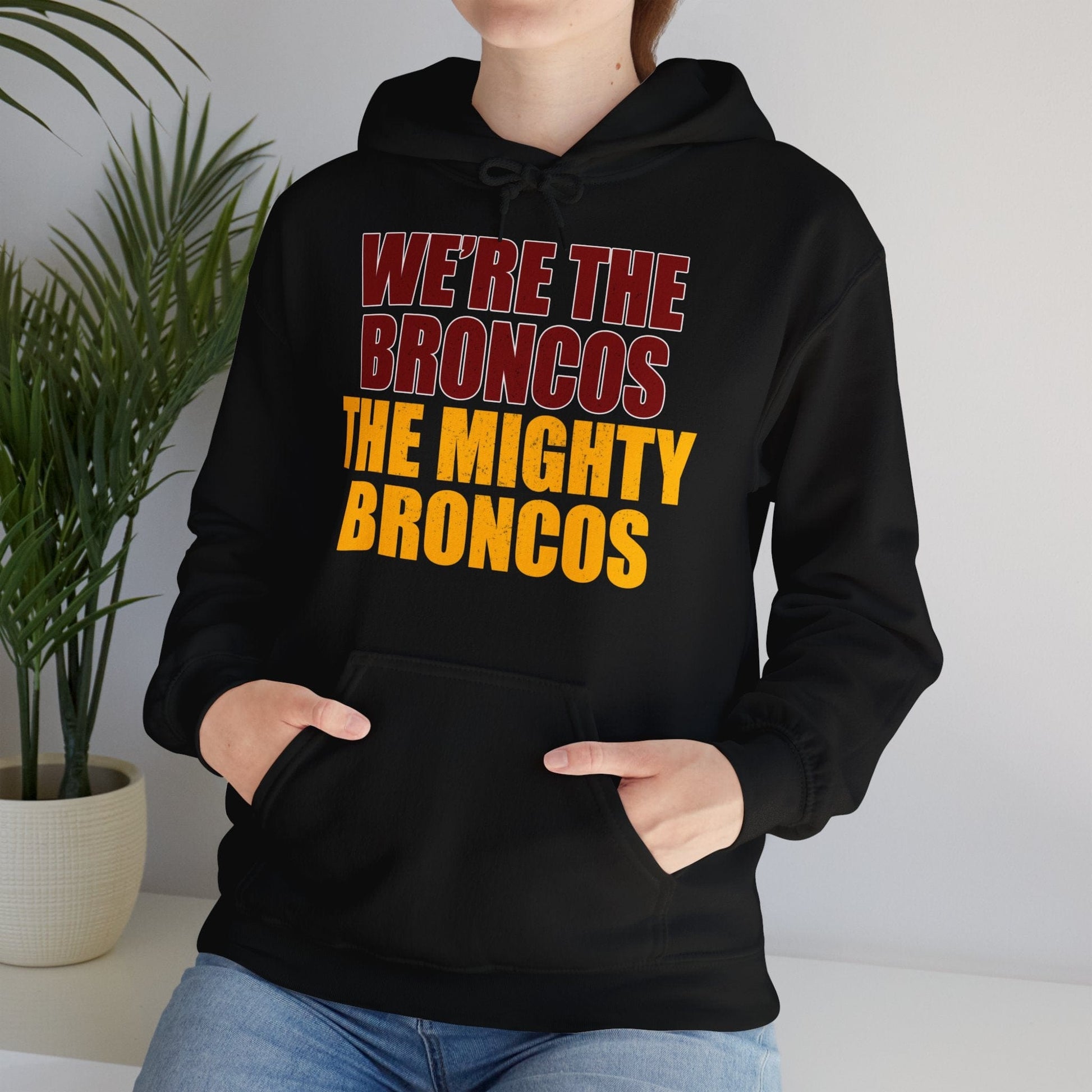 The Mighty Broncos Hoodie Graphic Tees Australia Black / S Graphic T-Shirt Australia -  Cool Graphic T-Shirts Online -  The Mighty Broncos Hoodie | Brisbane Broncos Jumper