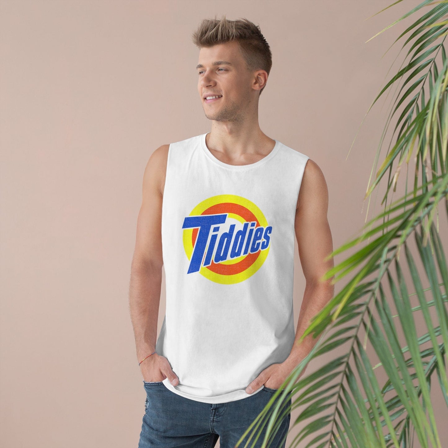 Tiddies Tank Top Graphic Tees Australia White / XS Graphic T-Shirt Australia -  Cool Graphic T-Shirts Online -  Tiddies Tank Top | Cool Tank Tops & Singlets Australia