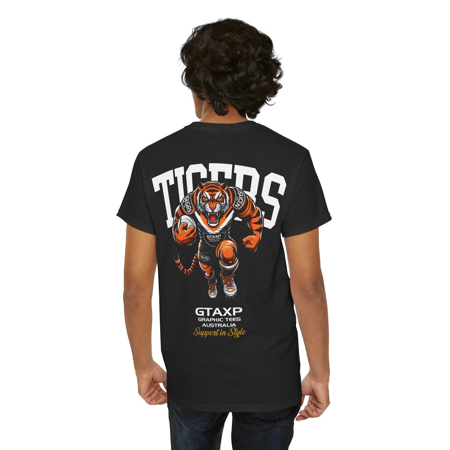 Tigers Rugby League Graphic Tee Graphic Tees Australia Graphic T-Shirt Australia -  Cool Graphic T-Shirts Online -  Tigers Rugby League T Shirt | Footy Supporters Gear