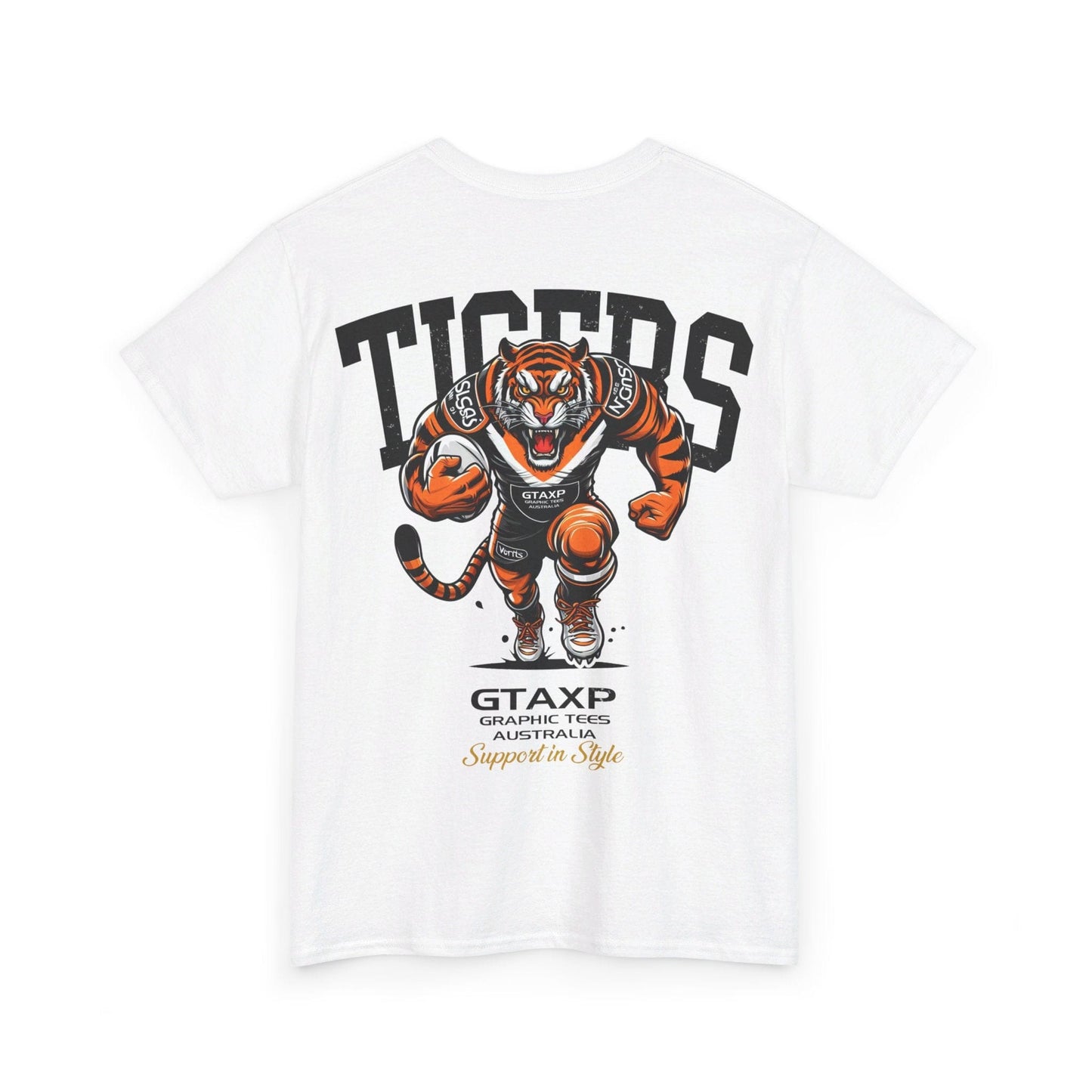 Tigers Rugby League Graphic Tee Graphic Tees Australia Graphic T-Shirt Australia -  Cool Graphic T-Shirts Online -  Tigers Rugby League T Shirt | Footy Supporters Gear