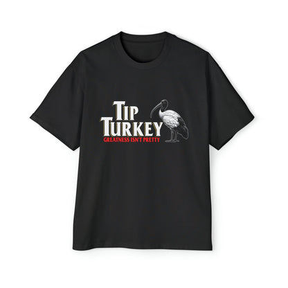 Tip Turkey Oversized Tee Graphic Tees Australia Black / S Graphic T-Shirt Australia -  Cool Graphic T-Shirts Online -  Tip Turkey Oversized Tee 