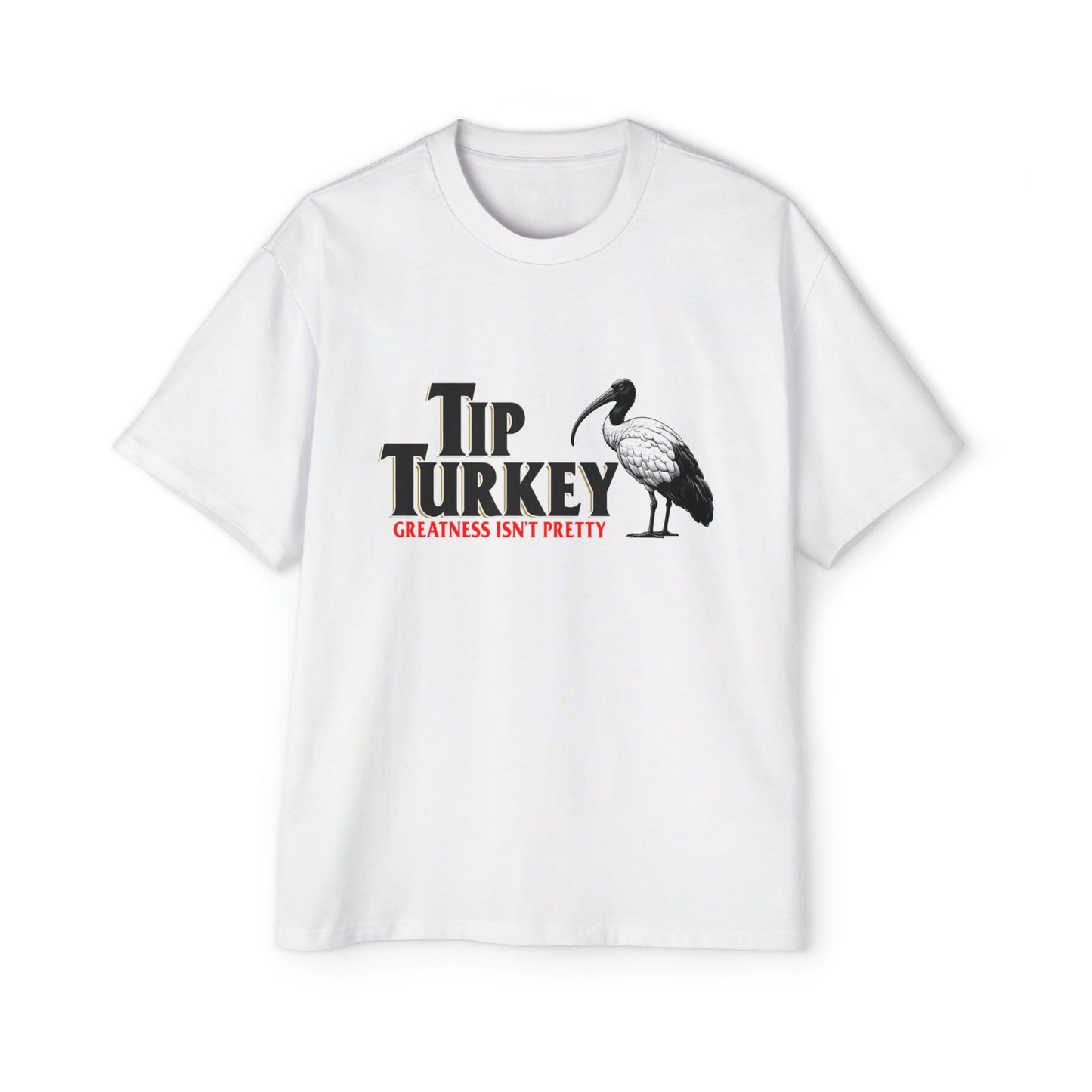 Tip Turkey Oversized Tee Graphic Tees Australia White / S Graphic T-Shirt Australia -  Cool Graphic T-Shirts Online -  Tip Turkey Oversized Tee 