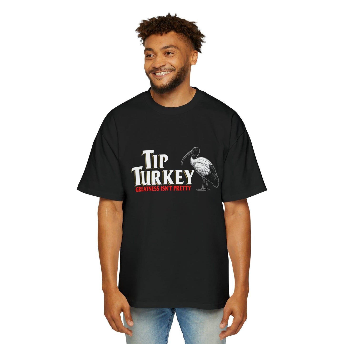 Tip Turkey Oversized Tee Graphic Tees Australia Graphic T-Shirt Australia -  Cool Graphic T-Shirts Online -  Tip Turkey Oversized Tee 