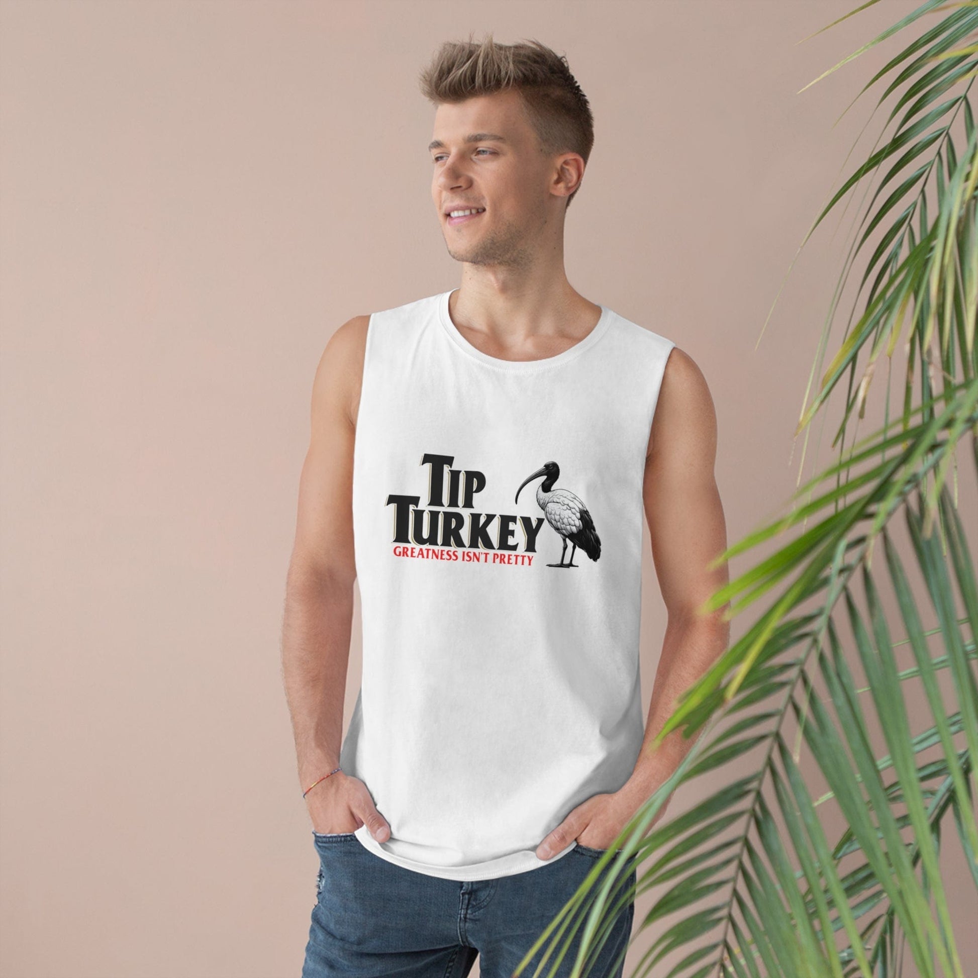 Tip Turkey Tank Top Graphic Tees Australia Graphic T-Shirt Australia -  Cool Graphic T-Shirts Online - 