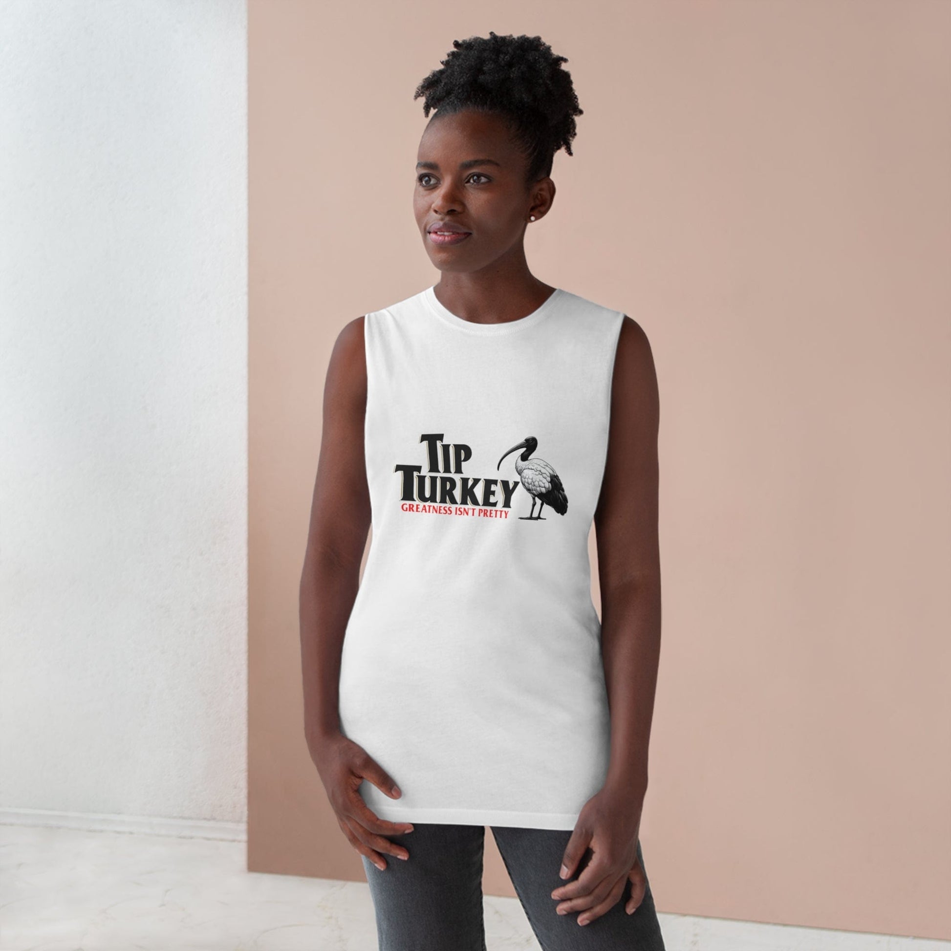 Tip Turkey Tank Top Graphic Tees Australia Graphic T-Shirt Australia -  Cool Graphic T-Shirts Online - 