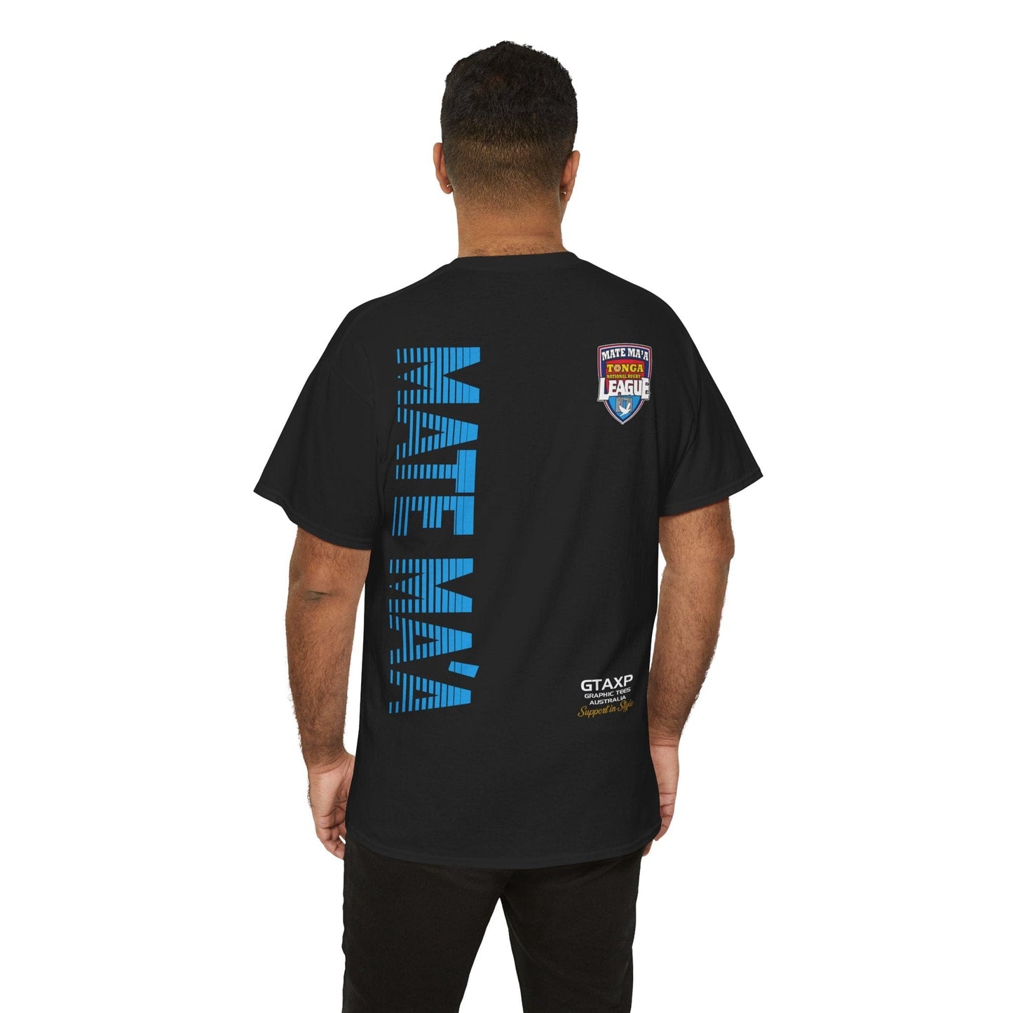 Tonga Mate Ma'a World Cup Graphic Tee Graphic Tees Australia Black / S Graphic T-Shirt Australia -  Cool Graphic T-Shirts Online -  Tonga Mate Ma'a World Cup T-Shirt | Tonga Rugby League Merch