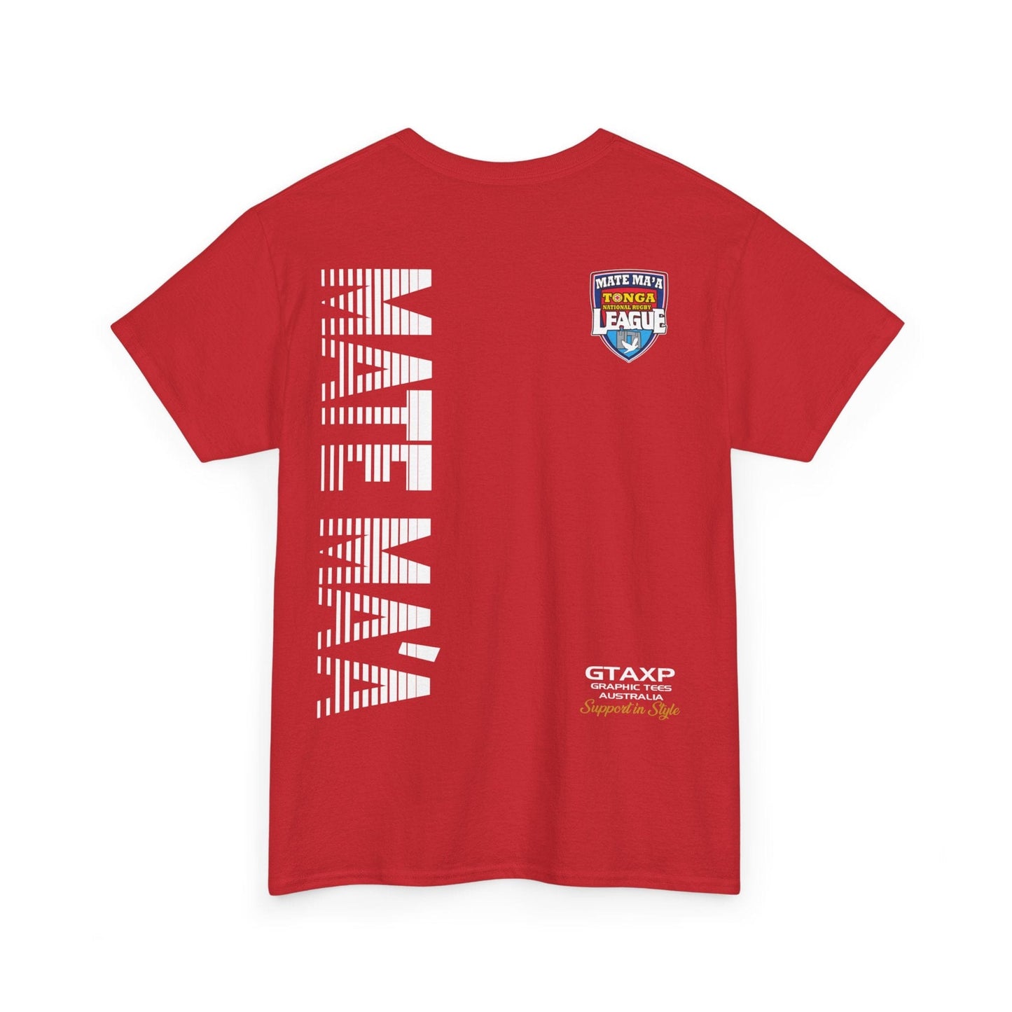 Tonga Mate Ma'a World Cup Graphic Tee Graphic Tees Australia Graphic T-Shirt Australia -  Cool Graphic T-Shirts Online -  Tonga Mate Ma'a World Cup T-Shirt | Tonga Rugby League Merch