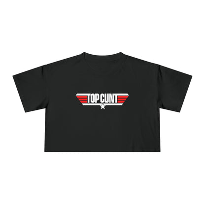 Top Cunt Crop Tee Graphic Tees Australia Graphic T-Shirt Australia -  Cool Graphic T-Shirts Online - 