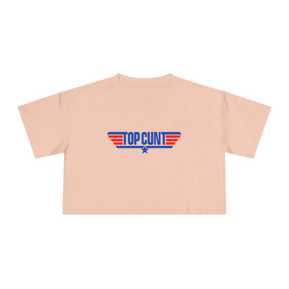 Top Cunt Crop Tee Graphic Tees Australia Graphic T-Shirt Australia -  Cool Graphic T-Shirts Online - 