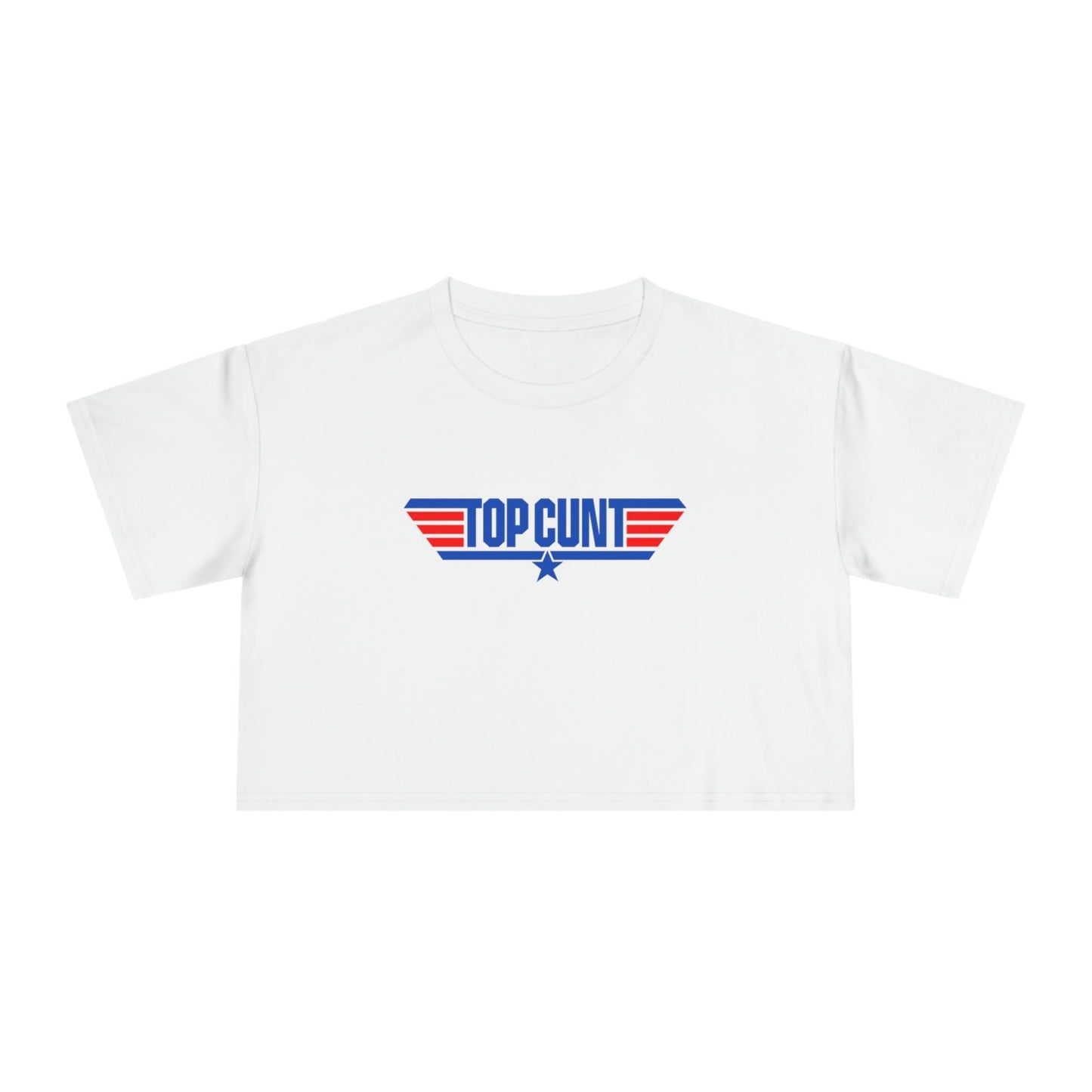 Top Cunt Crop Tee Graphic Tees Australia Graphic T-Shirt Australia -  Cool Graphic T-Shirts Online - 