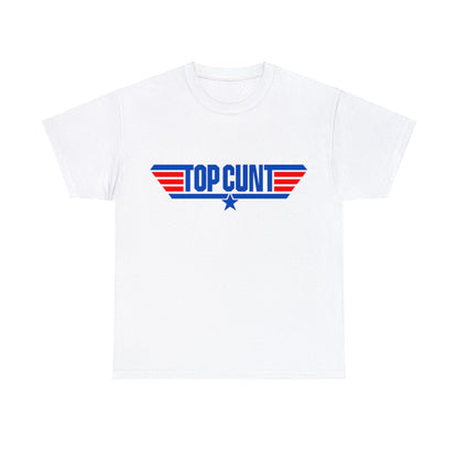 Top Cunt Graphic Tee Graphic Tees Australia White / S Graphic T-Shirt Australia -  Cool Graphic T-Shirts Online - 