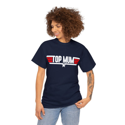 Top Mum Graphic Tee Graphic Tees Australia Navy / S Graphic T-Shirt Australia -  Cool Graphic T-Shirts Online -  Top Mum T-Shirt | Funny Vintage 80's Graphic Tees Australia