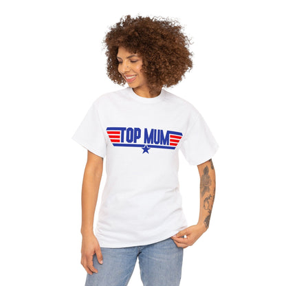 Top Mum Graphic Tee Graphic Tees Australia White / S Graphic T-Shirt Australia -  Cool Graphic T-Shirts Online -  Top Mum T-Shirt | Funny Vintage 80's Graphic Tees Australia