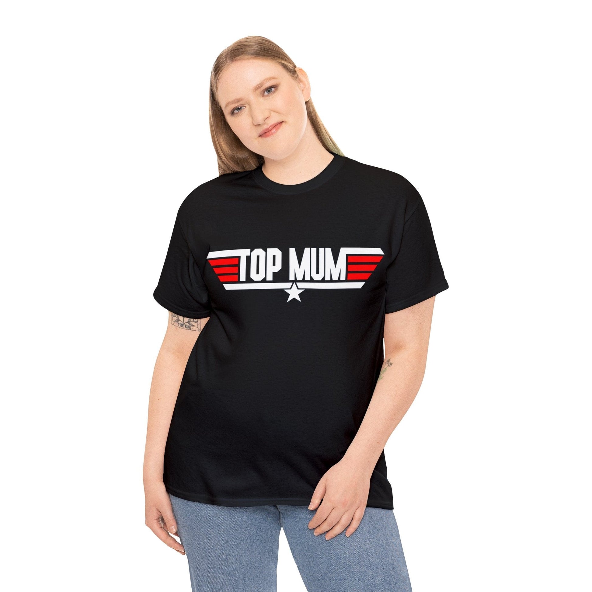 Top Mum Graphic Tee Graphic Tees Australia Graphic T-Shirt Australia -  Cool Graphic T-Shirts Online -  Top Mum T-Shirt | Funny Vintage 80's Graphic Tees Australia