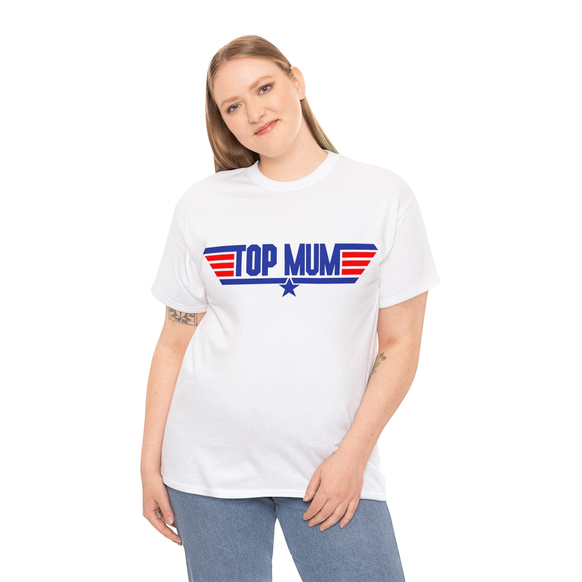 Top Mum Graphic Tee Graphic Tees Australia Graphic T-Shirt Australia -  Cool Graphic T-Shirts Online -  Top Mum T-Shirt | Funny Vintage 80's Graphic Tees Australia