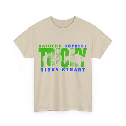 Tricky Ricky Stuart Graphic Tee Graphic Tees Australia Graphic T-Shirt Australia -  Cool Graphic T-Shirts Online -  Tricky Ricky Stuart T-Shirt | Retro Canberra Raiders Mechandise