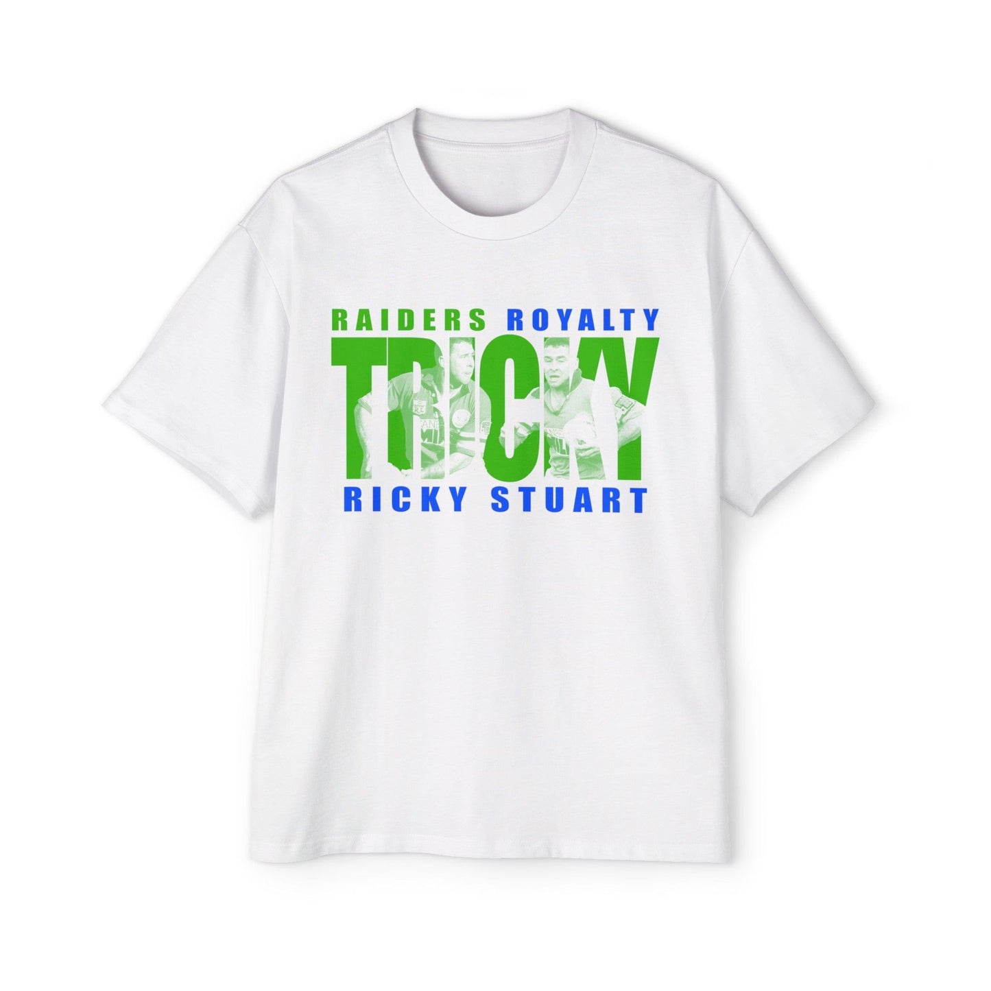 Tricky Ricky Stuart Oversized Tee Graphic Tees Australia Graphic T-Shirt Australia -  Cool Graphic T-Shirts Online - 