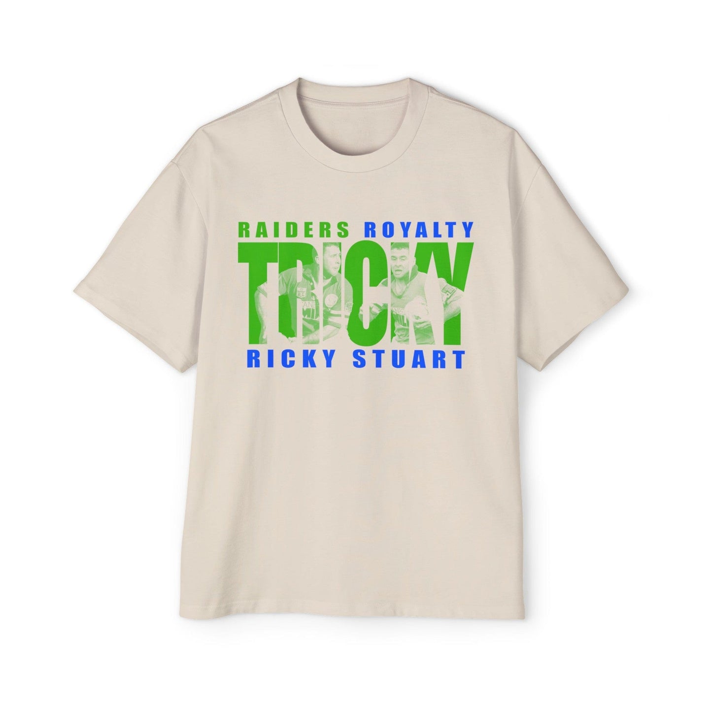 Tricky Ricky Stuart Oversized Tee Graphic Tees Australia Graphic T-Shirt Australia -  Cool Graphic T-Shirts Online - 