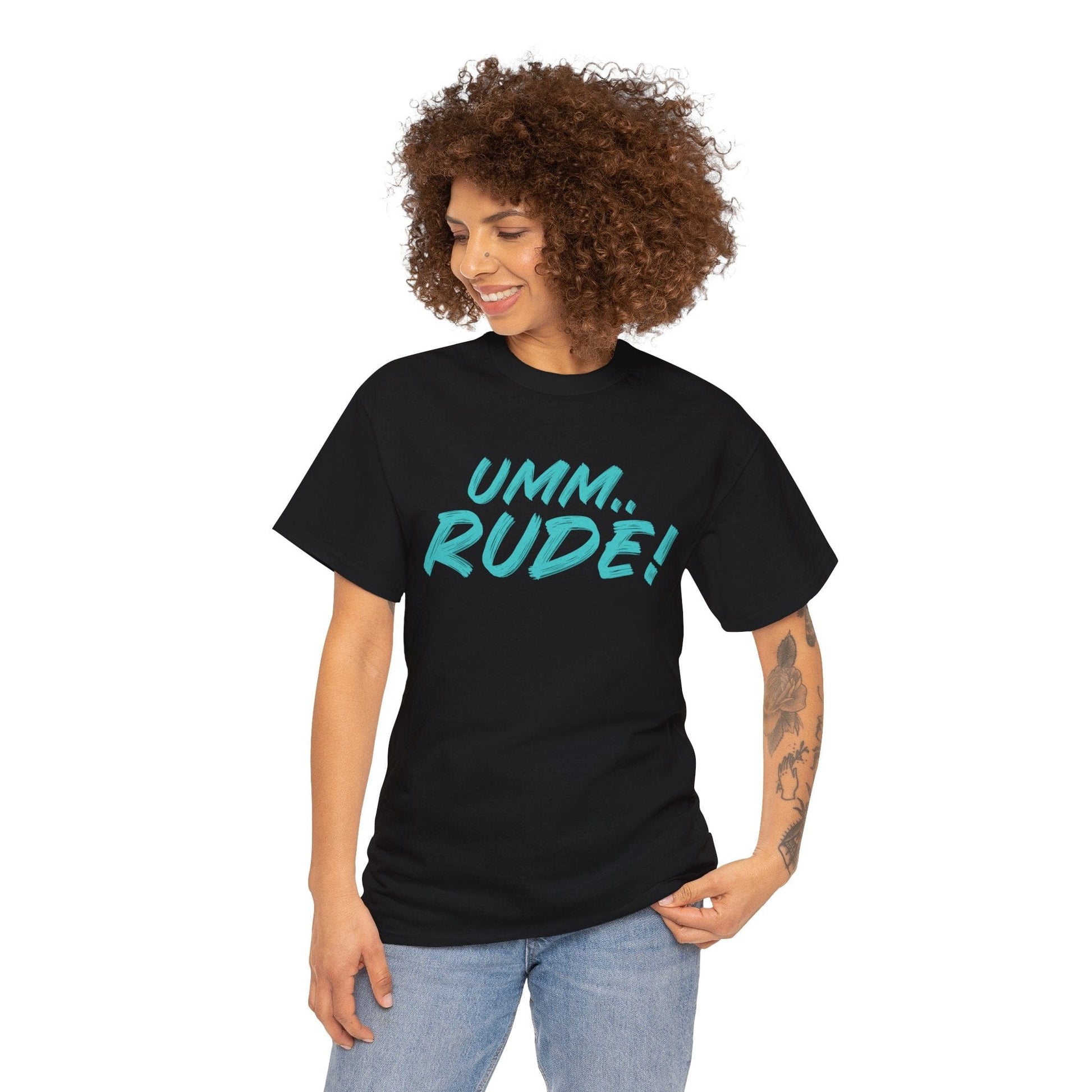 Umm...Rude! Graphic Tee Graphic Tees Australia Black / S Graphic T-Shirt Australia -  Cool Graphic T-Shirts Online -  Umm...Rude! T-Shirt | Funny Graphic Tees Australia