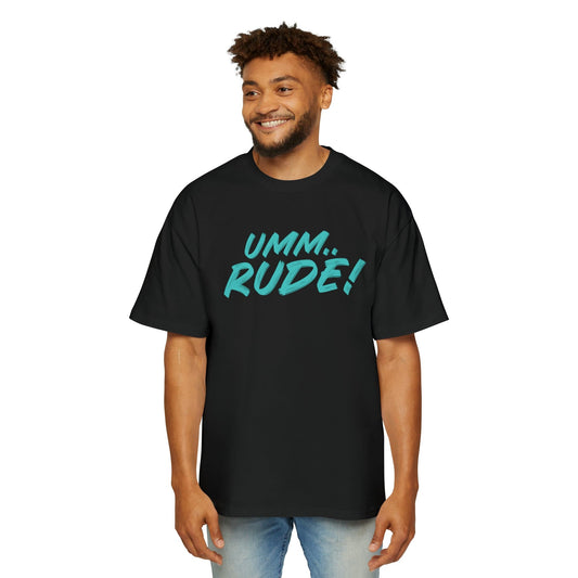 Umm...Rude! Oversized Tee Graphic Tees Australia Black / S Graphic T-Shirt Australia -  Cool Graphic T-Shirts Online -  Umm...Rude! Oversized Tee | Funny Graphic Tees Australia