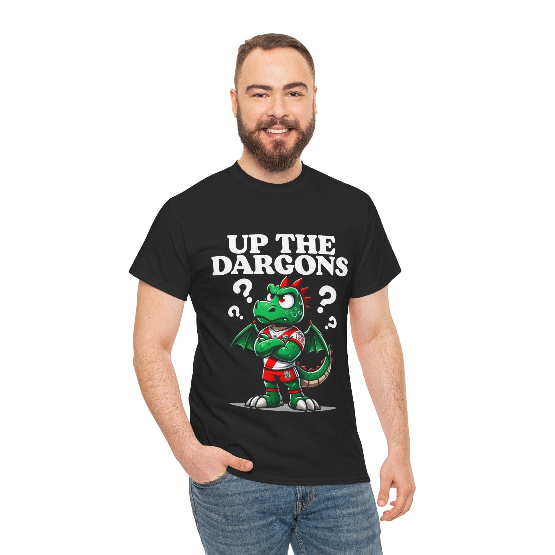 Up The Dargons Graphic Tee Graphic Tees Australia Black / S Graphic T-Shirt Australia -  Cool Graphic T-Shirts Online -  Up The Dargons T-Shirt | League Tees Australia