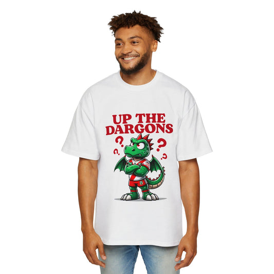 Up The Dargons Oversized Tee Graphic Tees Australia White / S Graphic T-Shirt Australia -  Cool Graphic T-Shirts Online -  Up The Dargons Oversized Tee | League Tees Australia