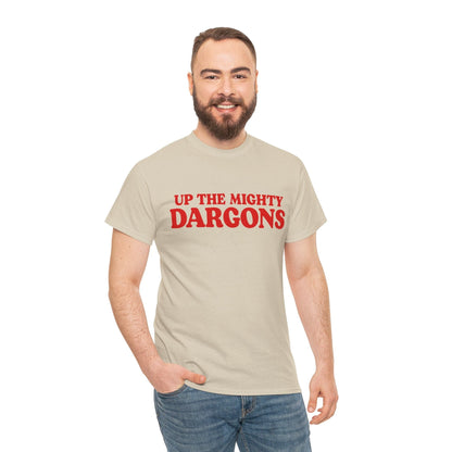 Up The Mighty Dargons Graphic Tee Graphic Tees Australia Sand / S Graphic T-Shirt Australia -  Cool Graphic T-Shirts Online -  Up The Mighty Dargons T-Shirt | Funny Rugby League Tees Australia