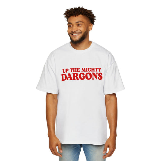 Up The Mighty Dargons Oversized Tee Graphic Tees Australia White / S Graphic T-Shirt Australia -  Cool Graphic T-Shirts Online -  Up The Mighty Dargons Oversized Tee | League Tees Australia