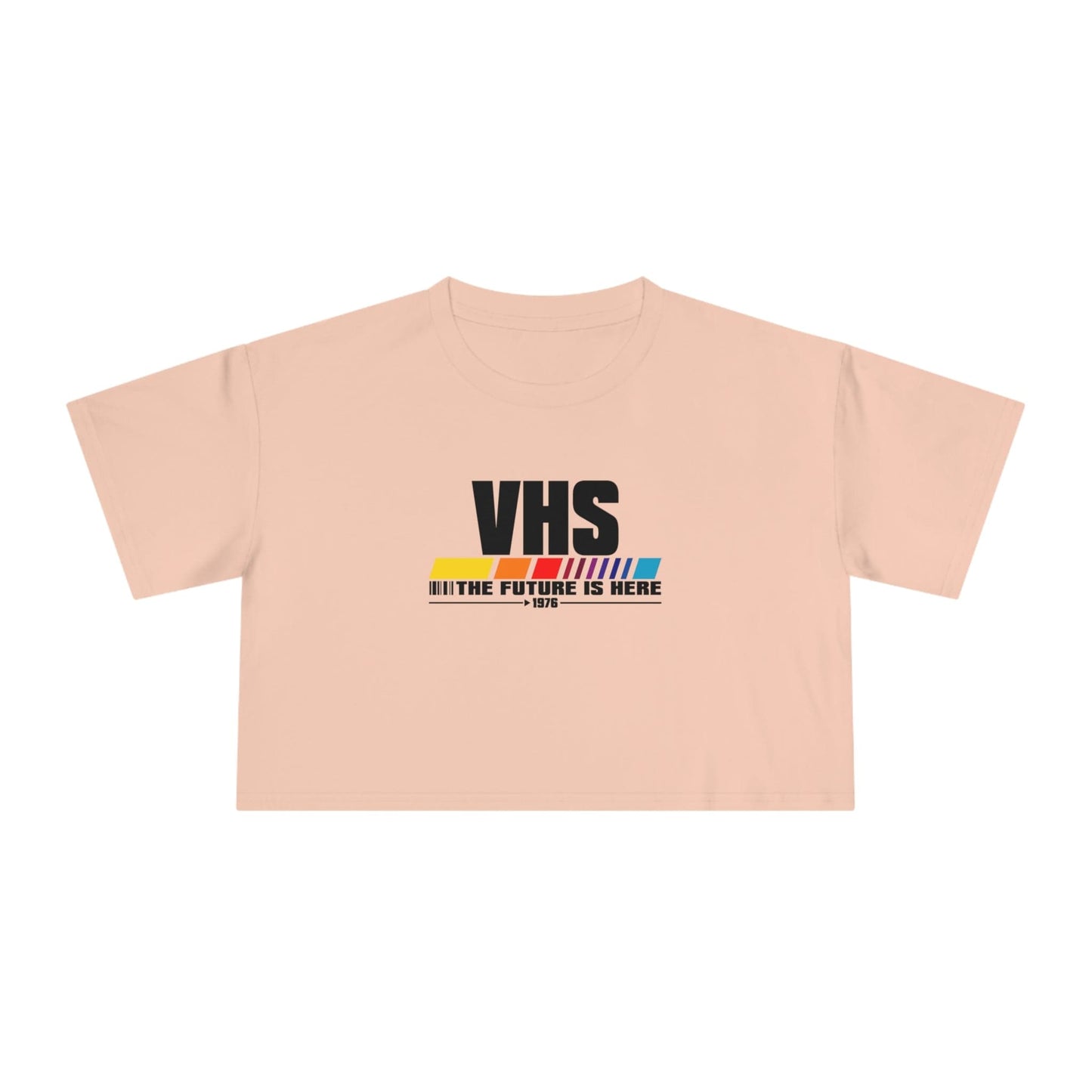 VHS - The Future Is Now Crop Tee Graphic Tees Australia Graphic T-Shirt Australia -  Cool Graphic T-Shirts Online - 