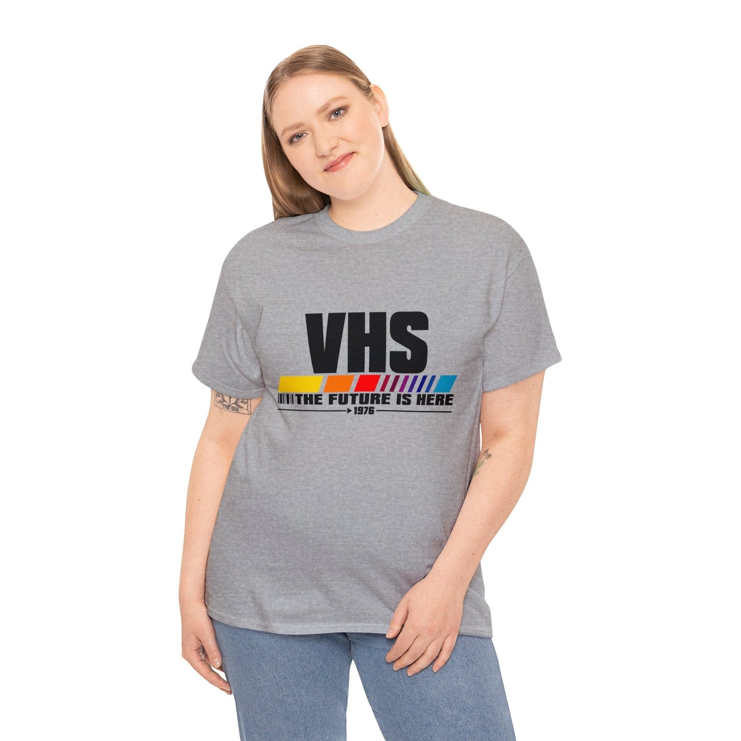 VHS - The Future Is Now Graphic Tee Graphic Tees Australia Graphic T-Shirt Australia -  Cool Graphic T-Shirts Online -  VHS - The Future Is Now T-Shirt | 80's Vintage Graphic T-Shirts Au