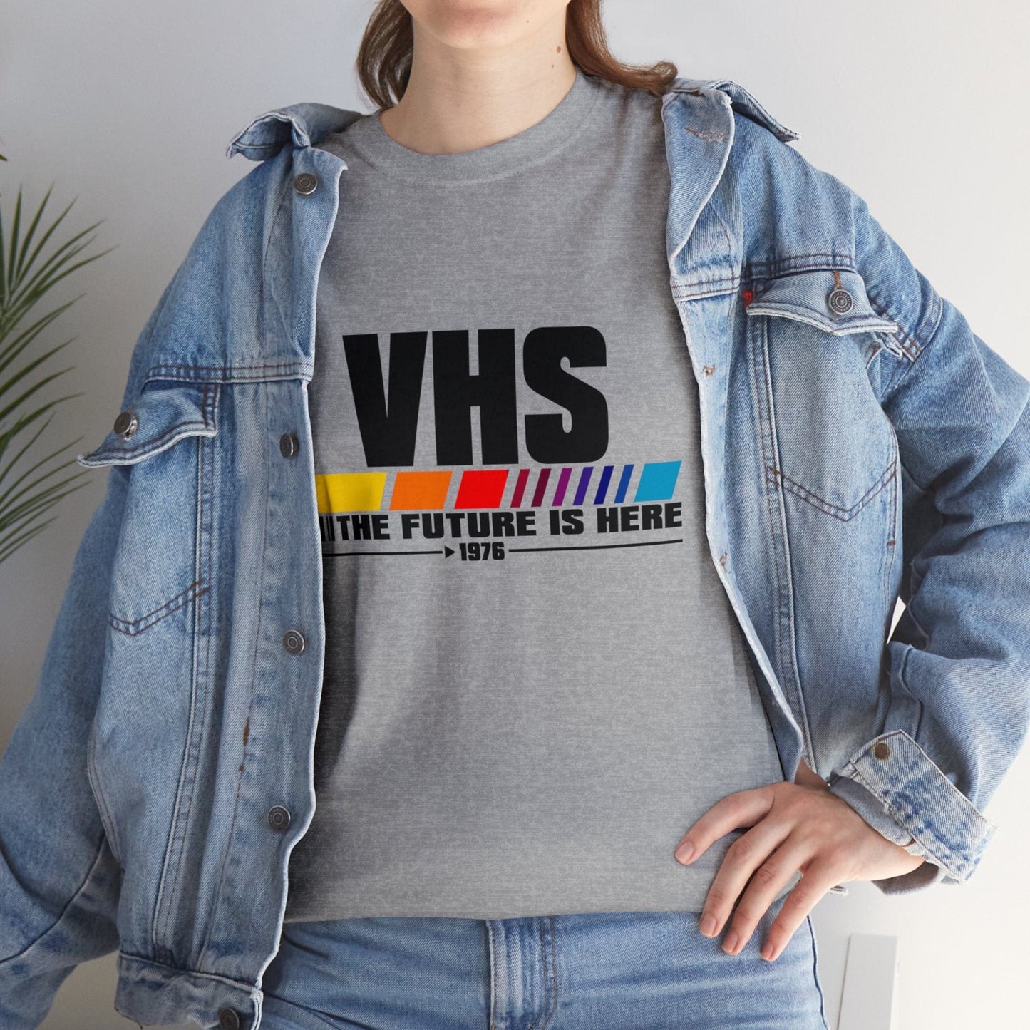 VHS - The Future Is Now Graphic Tee Graphic Tees Australia Graphic T-Shirt Australia -  Cool Graphic T-Shirts Online -  VHS - The Future Is Now T-Shirt | 80's Vintage Graphic T-Shirts Au