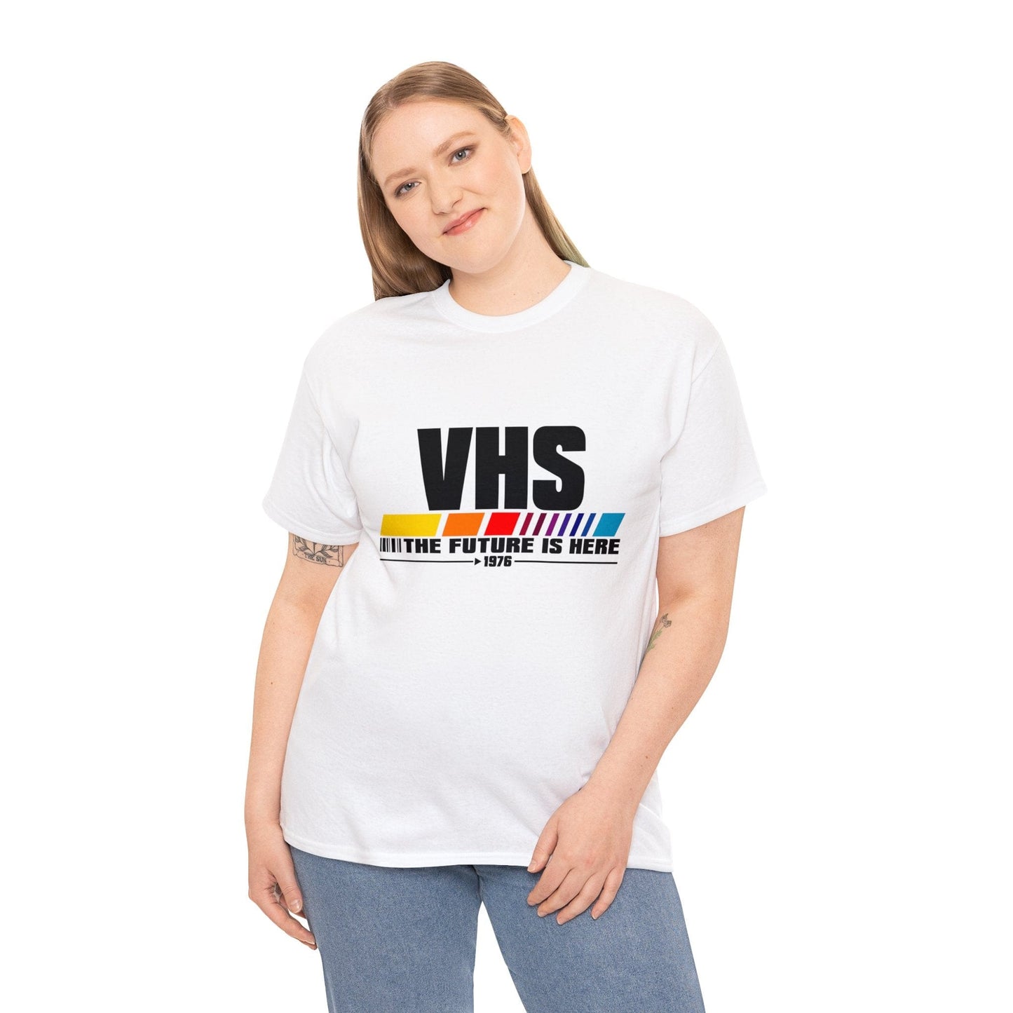 VHS - The Future Is Now Graphic Tee Graphic Tees Australia Graphic T-Shirt Australia -  Cool Graphic T-Shirts Online -  VHS - The Future Is Now T-Shirt | 80's Vintage Graphic T-Shirts Au