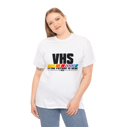 VHS - The Future Is Now Graphic Tee Graphic Tees Australia Graphic T-Shirt Australia -  Cool Graphic T-Shirts Online -  VHS - The Future Is Now T-Shirt | 80's Vintage Graphic T-Shirts Au