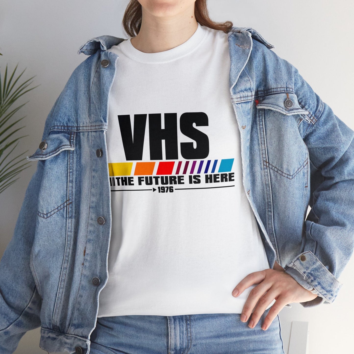 VHS - The Future Is Now Graphic Tee Graphic Tees Australia Graphic T-Shirt Australia -  Cool Graphic T-Shirts Online -  VHS - The Future Is Now T-Shirt | 80's Vintage Graphic T-Shirts Au