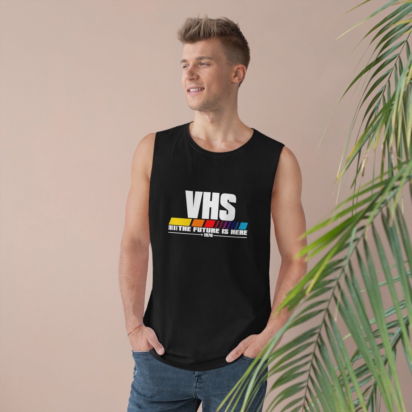 VHS - The Future Is Now Tank Top Graphic Tees Australia Graphic T-Shirt Australia -  Cool Graphic T-Shirts Online - 