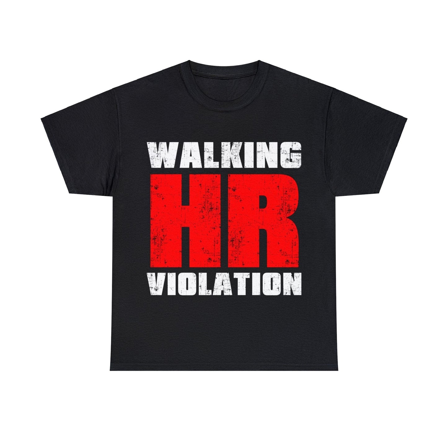 Walking HR Violation Graphic Tee Graphic Tees Australia Black / S Graphic T-Shirt Australia -  Cool Graphic T-Shirts Online -  Walking HR Violation Graphic Tee | Funny T-Shirt Australia