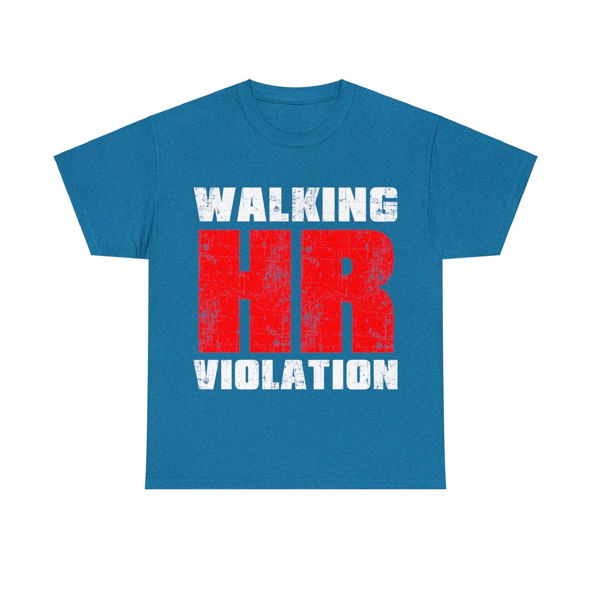 Walking HR Violation Graphic Tee Graphic Tees Australia Antique Sapphire / S Graphic T-Shirt Australia -  Cool Graphic T-Shirts Online -  Walking HR Violation Graphic Tee | Funny T-Shirt Australia