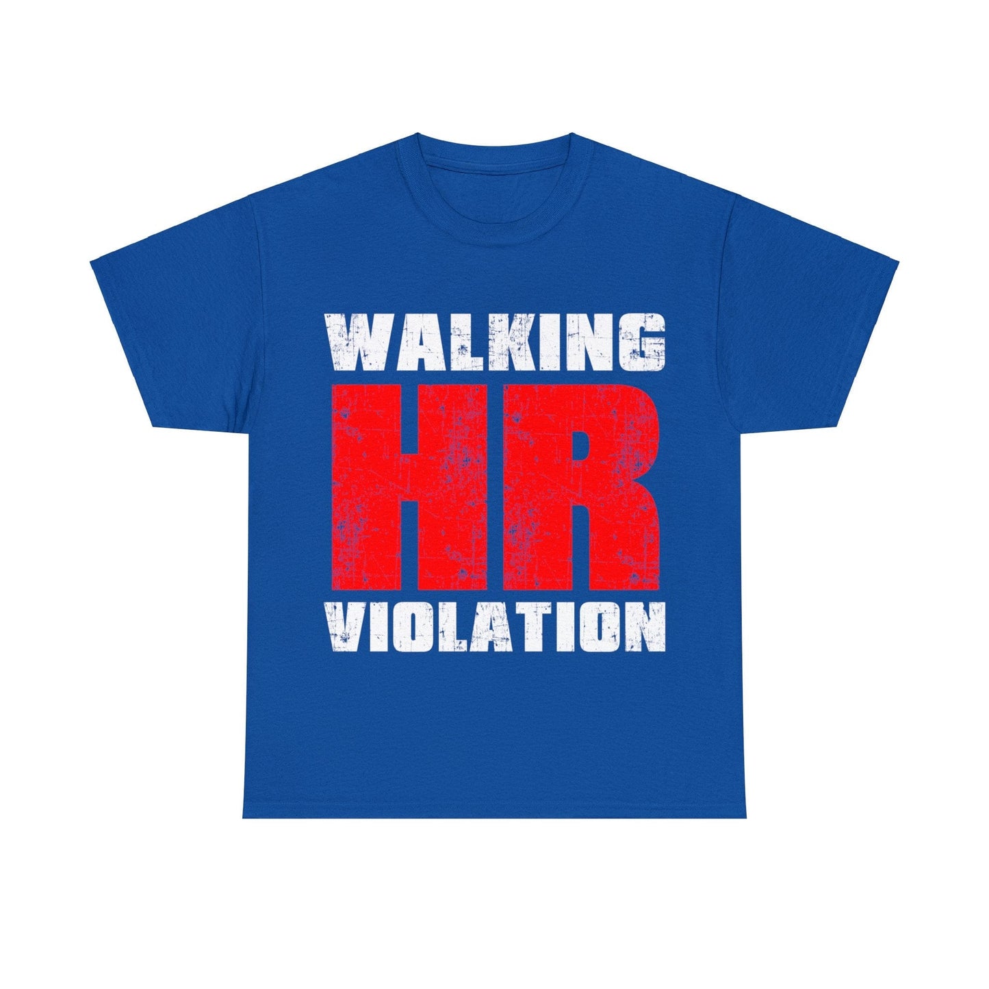 Walking HR Violation Graphic Tee Graphic Tees Australia Royal / S Graphic T-Shirt Australia -  Cool Graphic T-Shirts Online -  Walking HR Violation Graphic Tee | Funny T-Shirt Australia