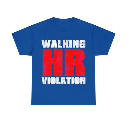 Walking HR Violation Graphic Tee Graphic Tees Australia Royal / S Graphic T-Shirt Australia -  Cool Graphic T-Shirts Online -  Walking HR Violation Graphic Tee | Funny T-Shirt Australia