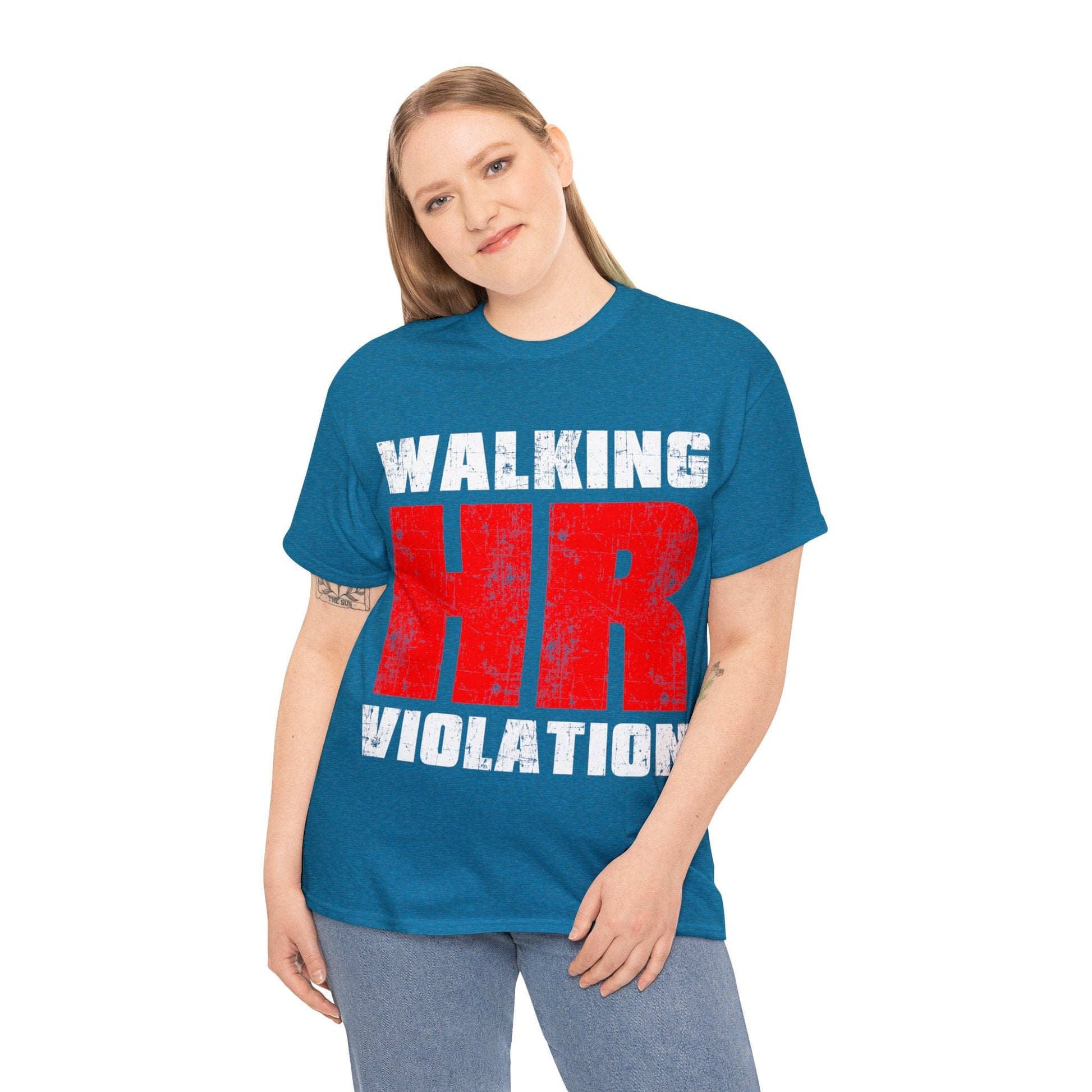 Walking HR Violation Graphic Tee Graphic Tees Australia Graphic T-Shirt Australia -  Cool Graphic T-Shirts Online -  Walking HR Violation Graphic Tee | Funny T-Shirt Australia