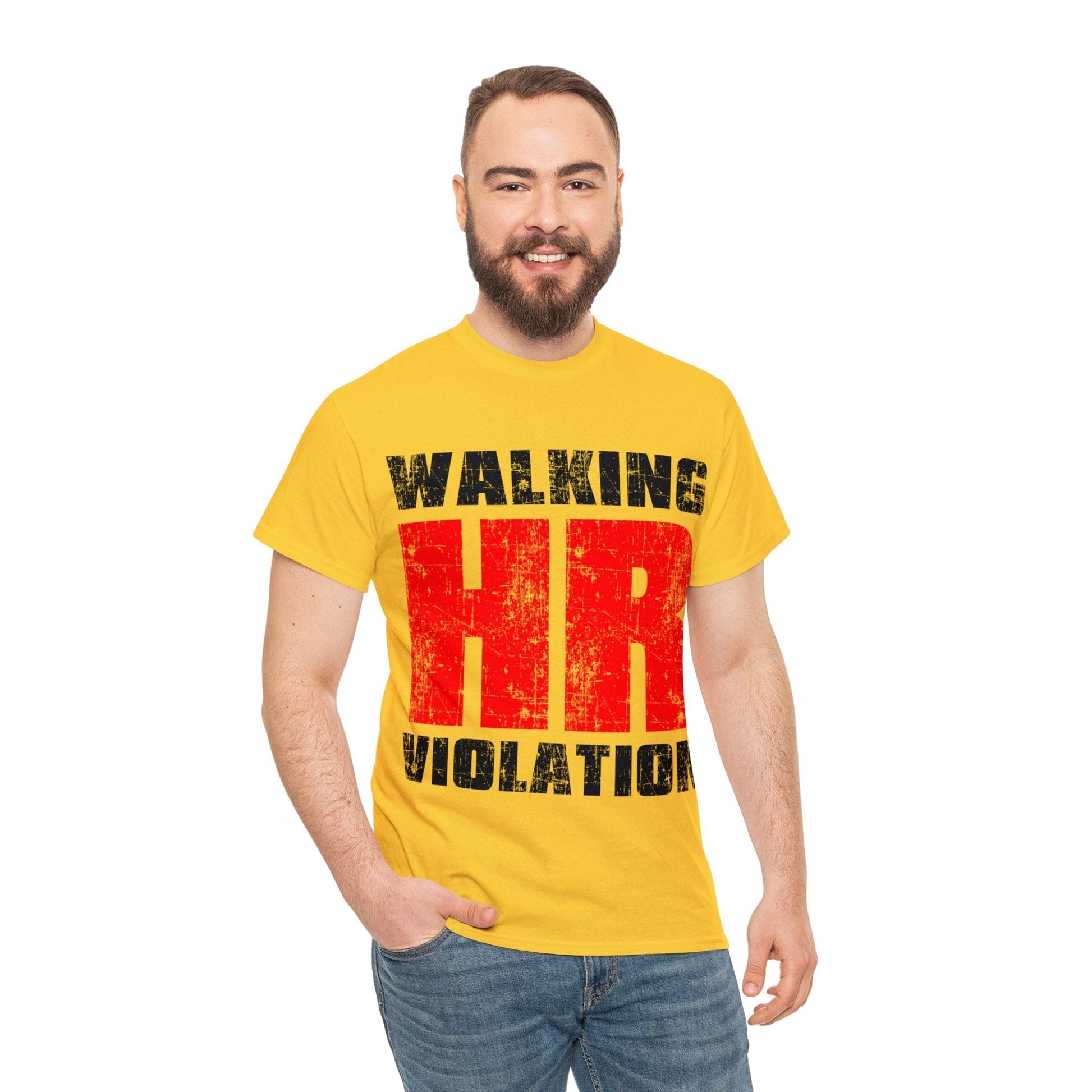 Walking HR Violation Graphic Tee Graphic Tees Australia Graphic T-Shirt Australia -  Cool Graphic T-Shirts Online -  Walking HR Violation Graphic Tee | Funny T-Shirt Australia