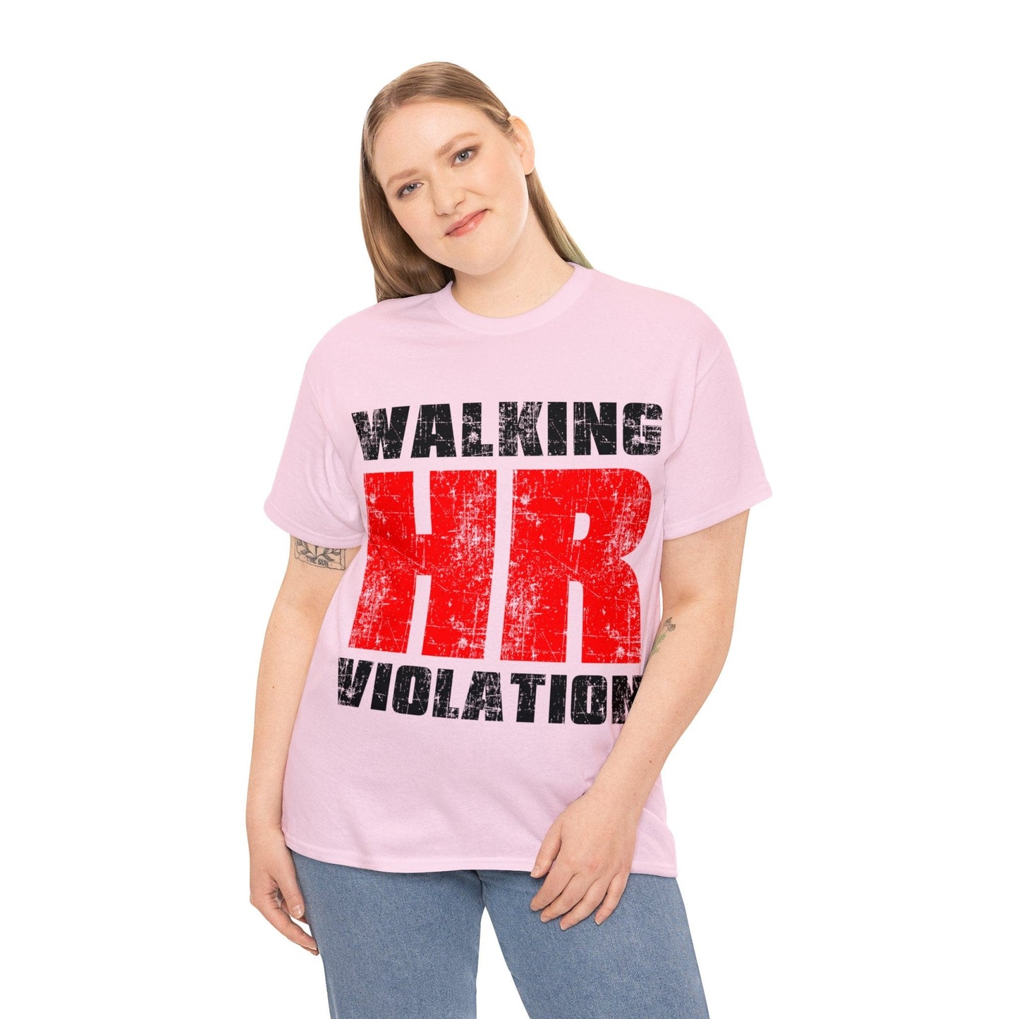 Walking HR Violation Graphic Tee Graphic Tees Australia Graphic T-Shirt Australia -  Cool Graphic T-Shirts Online -  Walking HR Violation Graphic Tee | Funny T-Shirt Australia