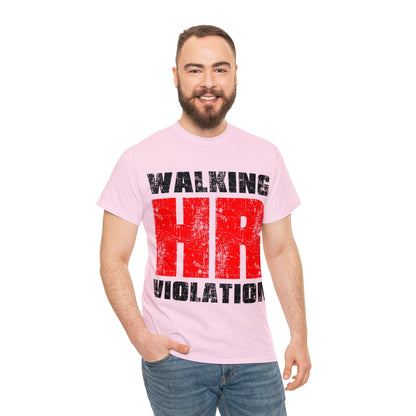 Walking HR Violation Graphic Tee Graphic Tees Australia Graphic T-Shirt Australia -  Cool Graphic T-Shirts Online -  Walking HR Violation Graphic Tee | Funny T-Shirt Australia