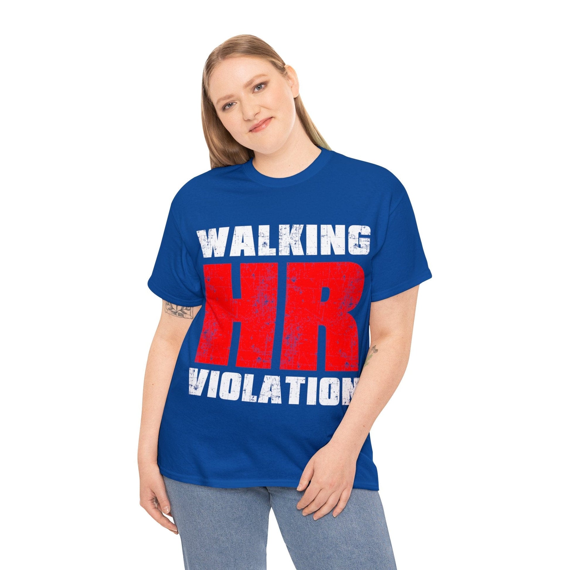 Walking HR Violation Graphic Tee Graphic Tees Australia Graphic T-Shirt Australia -  Cool Graphic T-Shirts Online -  Walking HR Violation Graphic Tee | Funny T-Shirt Australia